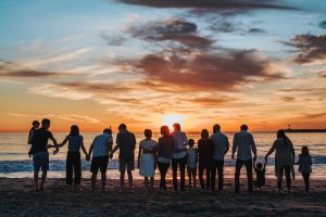 famille a la plage